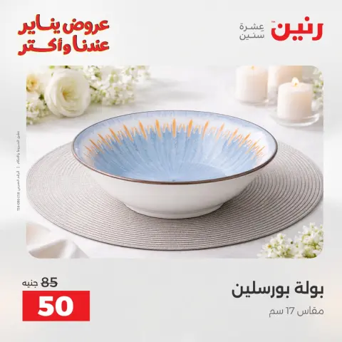 Raneen Egypt Offers Saturday 24 January The biggest discounts on individual porcelain plates and bowls - Page 22