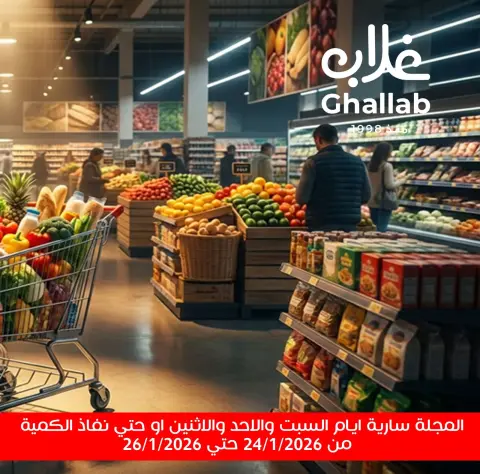 Ghallab Markets Egypt Offers from 24 to 26 January 2026 Vegetable and fruit offers - Page 1