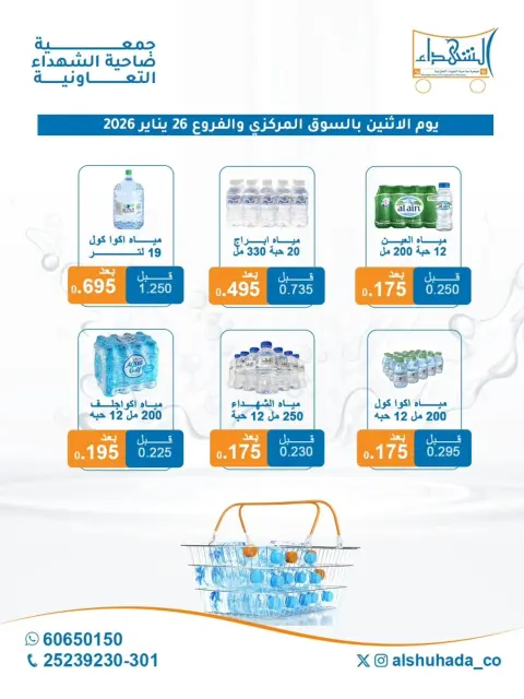 Ofertas de Cooperativa Al Shuhada Kuwait lunes 26 enero Oferta semanal de agua - Página 2