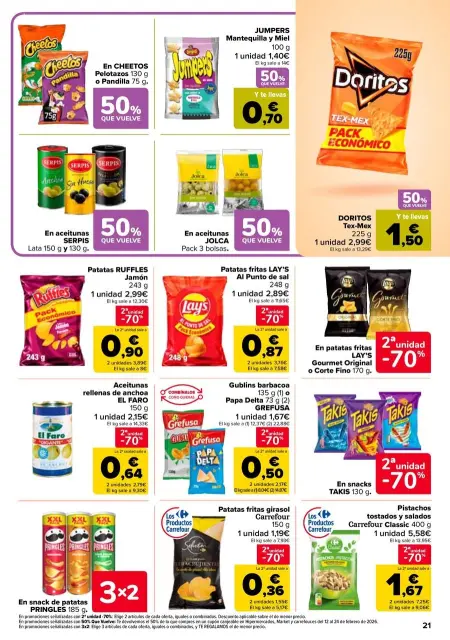 Ofertas de Carrefour España de 27 enero a 11 febrero 2026 50% QUE VUELVE + 2ªUD. A%L -70 - Página 21