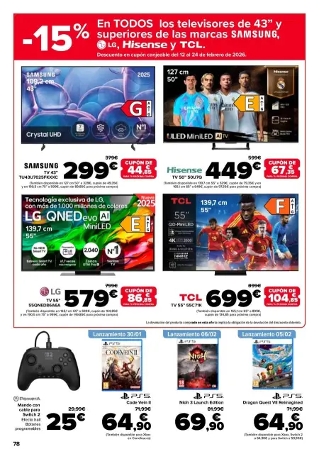 Ofertas de Carrefour España de 27 enero a 11 febrero 2026 50% QUE VUELVE + 2ªUD. A%L -70 - Página 78