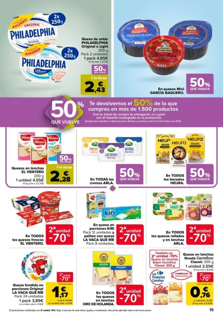 Ofertas de Carrefour España de 27 enero a 11 febrero 2026 50% QUE VUELVE + 2ªUD. A%L -70 - Página 15