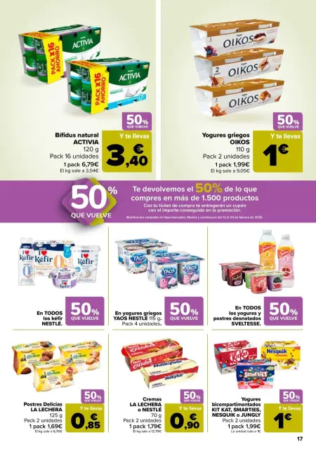 Ofertas de Carrefour España de 27 enero a 11 febrero 2026 50% QUE VUELVE + 2ªUD. A%L -70 - Página 17
