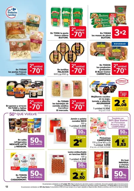 Ofertas de Carrefour España de 27 enero a 11 febrero 2026 50% QUE VUELVE + 2ªUD. A%L -70 - Página 12