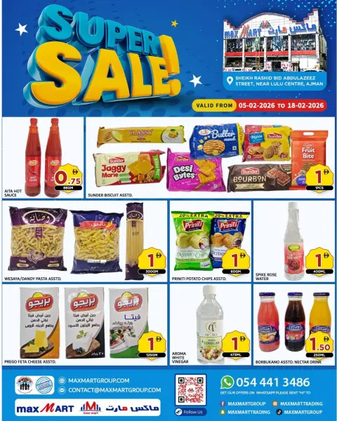 Max Mart UAE Offers from 5 to 18 February 2026 Super Deals - Page 1