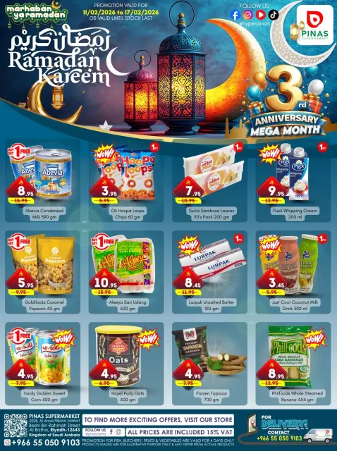 Pinas Supermarket  Riyadh and Batha  Offers from 11 to 17 February Ramadan Kareem Offers - Page 3