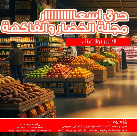 Ghallab Markets Egypt Offers from 23 to 24 February 2026 Vegetable and fruit offers - Page 1