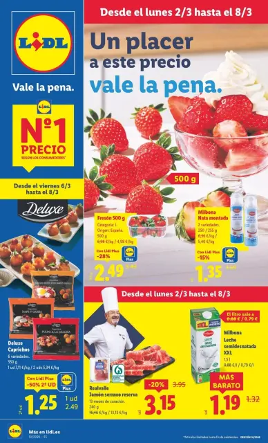 Ofertas de Lidl España de 2 a 8 marzo 2026 ofertas semanales - Página 1
