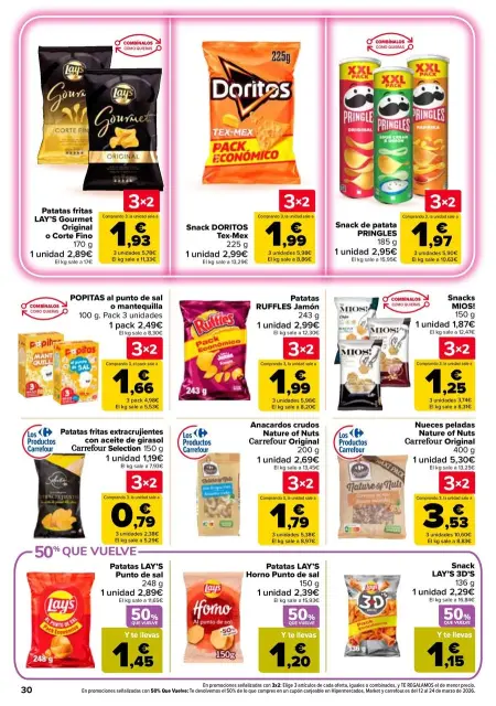 Ofertas de Carrefour España de 25 febrero a 11 marzo 2026 50% QUE VUELVE + 3x2 Ofertas - Página 30
