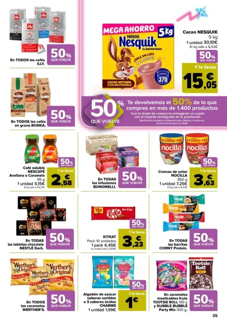 Ofertas de Carrefour España de 25 febrero a 11 marzo 2026 50% QUE VUELVE + 3x2 Ofertas - Página 35