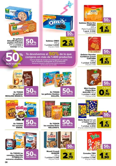 Ofertas de Carrefour España de 25 febrero a 11 marzo 2026 50% QUE VUELVE + 3x2 Ofertas - Página 38