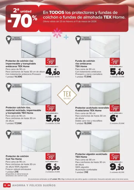 Ofertas de Carrefour España de 25 febrero a 23 marzo 2026 Ofertas Colchones - Página 8