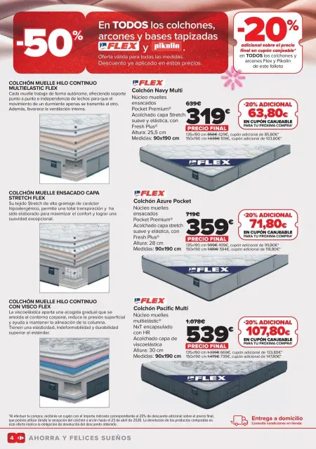 Ofertas de Carrefour España de 25 febrero a 23 marzo 2026 Ofertas Colchones - Página 4
