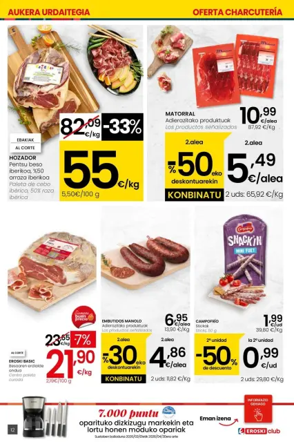 Ofertas de Eroski España de 26 febrero a 11 marzo 2026 Udaberriz jantzi zeure - Página 12