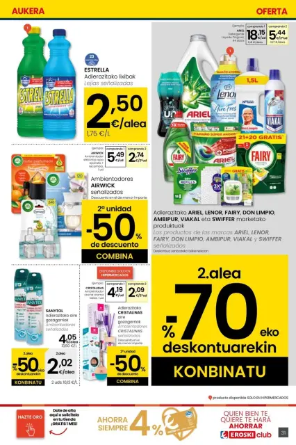 Ofertas de Eroski España de 26 febrero a 11 marzo 2026 Udaberriz jantzi zeure - Página 31