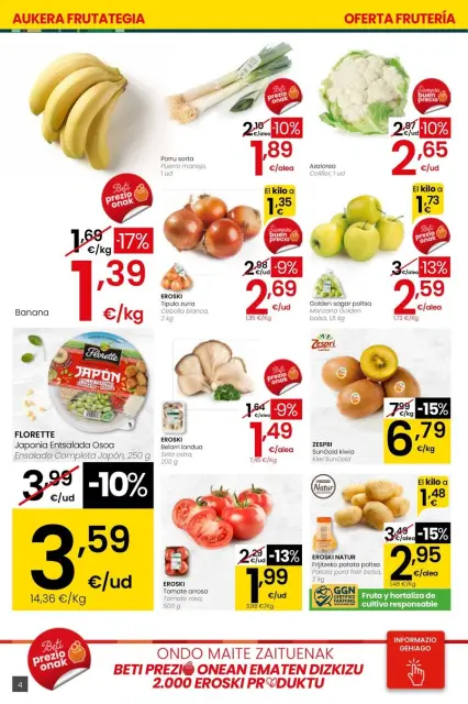 Ofertas de Eroski España de 26 febrero a 11 marzo 2026 Udaberriz jantzi zeure - Página 4