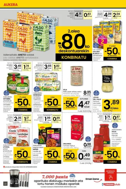 Ofertas de Eroski España de 26 febrero a 11 marzo 2026 Udaberriz jantzi zeure - Página 22