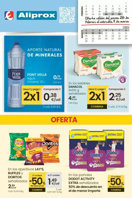 Ofertas de Eroski España de 26 febrero a 11 marzo 2026 2ª Unidad -50% de Descuento - Página 1