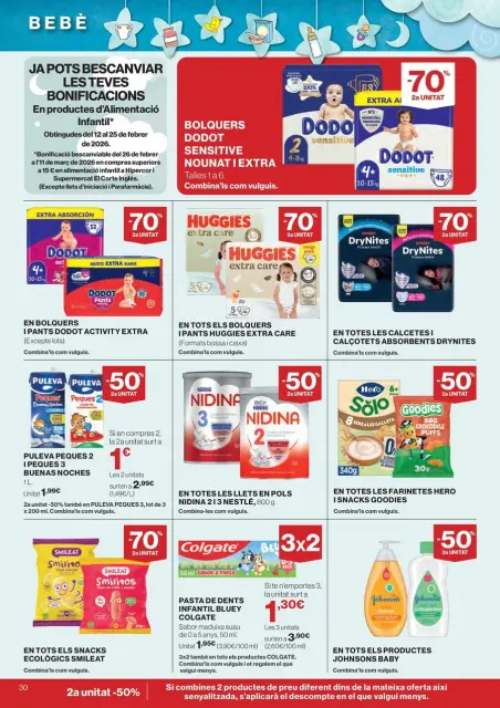 Ofertas de Hipercor España de 26 febrero a 11 marzo 2026 70% 2ª Unidad en Miles de Productos - Página 30