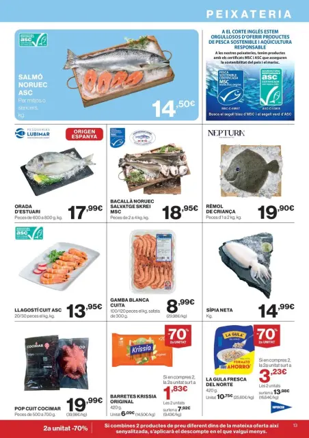 Ofertas de Hipercor España de 26 febrero a 11 marzo 2026 70% 2ª Unidad en Miles de Productos - Página 13