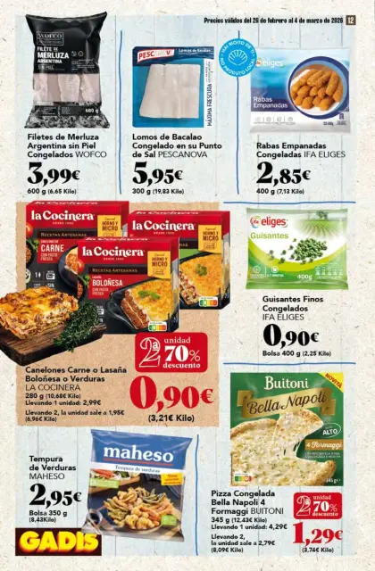 Ofertas de GADIS supermercado España de 26 febrero a 4 marzo 2026 Nuevos precios - Página 12