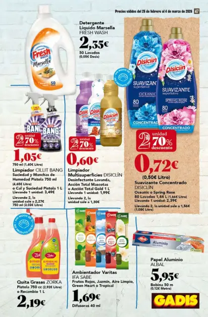 Ofertas de GADIS supermercado España de 26 febrero a 4 marzo 2026 Nuevos precios - Página 47