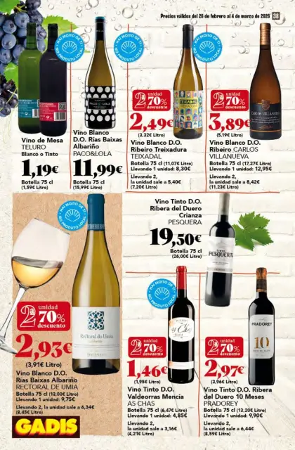 Ofertas de GADIS supermercado España de 26 febrero a 4 marzo 2026 Nuevos precios - Página 38