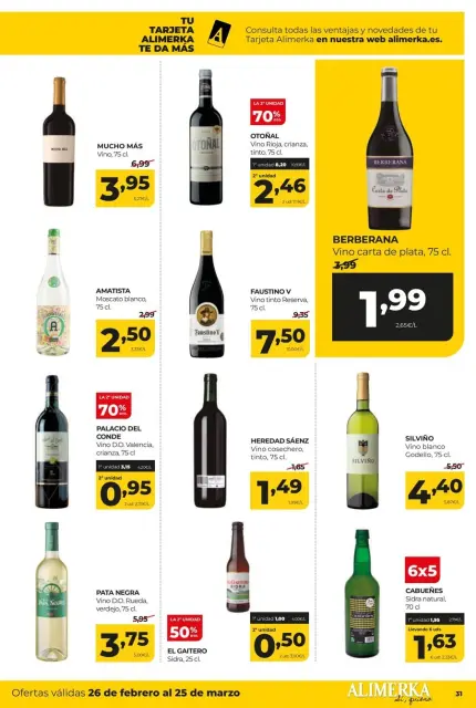 Ofertas de ‎Alimerka Supermercados‎ España de 26 febrero a 25 marzo 2026 Ofertas Mensuales - Página 31