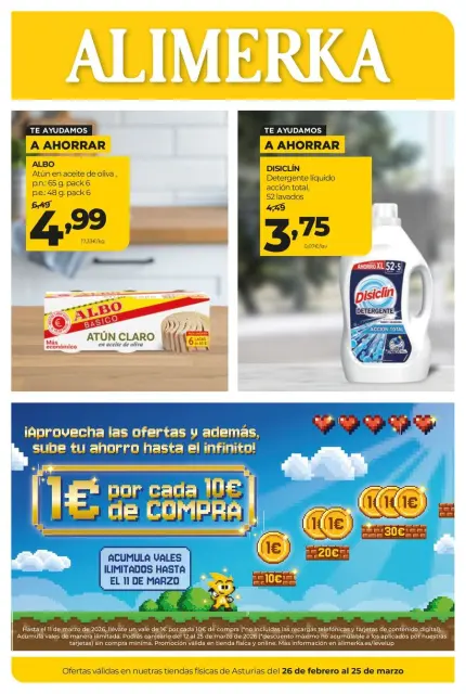 Ofertas de ‎Alimerka Supermercados‎ España de 26 febrero a 25 marzo 2026 Ofertas Mensuales - Página 1