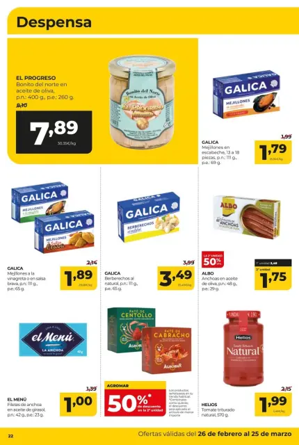 Ofertas de ‎Alimerka Supermercados‎ España de 26 febrero a 25 marzo 2026 Ofertas Mensuales - Página 22