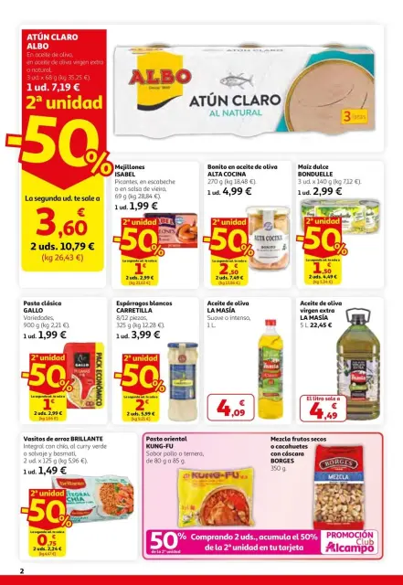 Ofertas de Alcampo España de 26 febrero a 11 marzo 2026 2a unitat -50% - Página 2