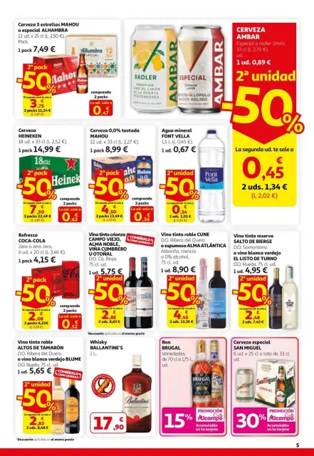 Ofertas de Alcampo España de 26 febrero a 11 marzo 2026 2a unitat -50% - Página 5