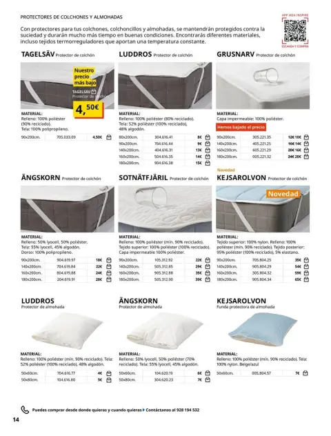 Offres IKEA Espagne de 19 février à 31 août 2026 Offres de Literie - Page 14