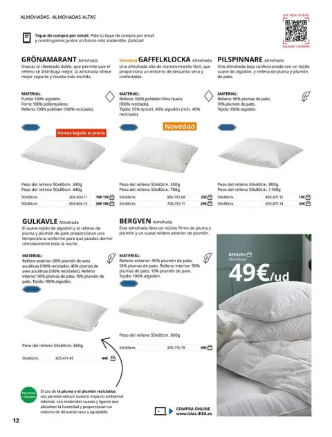 Offres IKEA Espagne de 19 février à 31 août 2026 Offres de Literie - Page 12