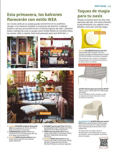 Offres IKEA Espagne de 1 janvier à 31 mars 2026 Offres du Magazine IKEA Family - Page 27