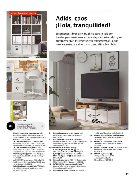 Offres IKEA Espagne de 19 février à 31 août 2026 Offres d'Organisation de la Maison - Page 47