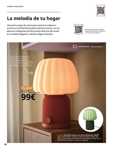 Offres IKEA Espagne de 25 février à 31 août 2026 Offres d'Éclairage et de Maison Intelligente - Page 30