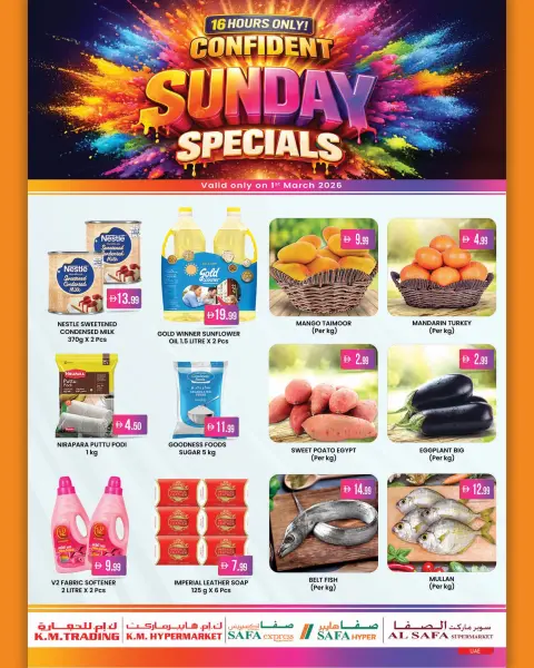 Ofertas de Hipermercado SAFA Emiratos Árabes Unidos domingo 1 marzo Ofertas Exclusivas del Domingo - Página 1