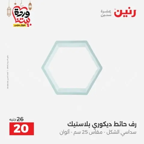 عروض رنين من ١٠ حتى ١١ مارس ٢٠٢٦ عروض هدايا وديكورات - صفحة 57