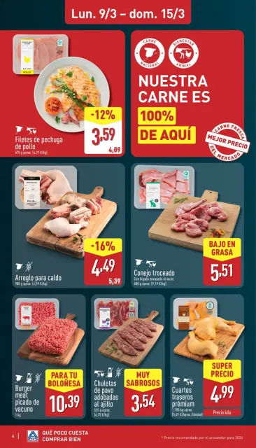 ALDI Spain offers from 9 March to 15 March 2026 How little it costs to buy well - Page 4