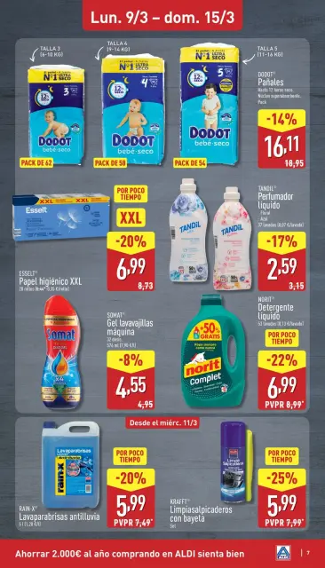 ALDI Spain offers from 9 March to 15 March 2026 How little it costs to buy well - Page 7