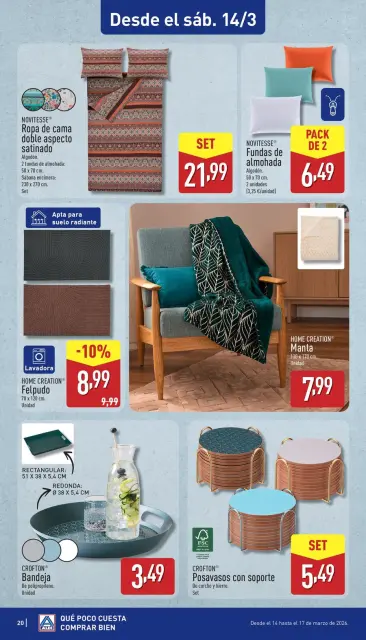 ALDI Spain offers from 9 March to 15 March 2026 How little it costs to buy well - Page 20