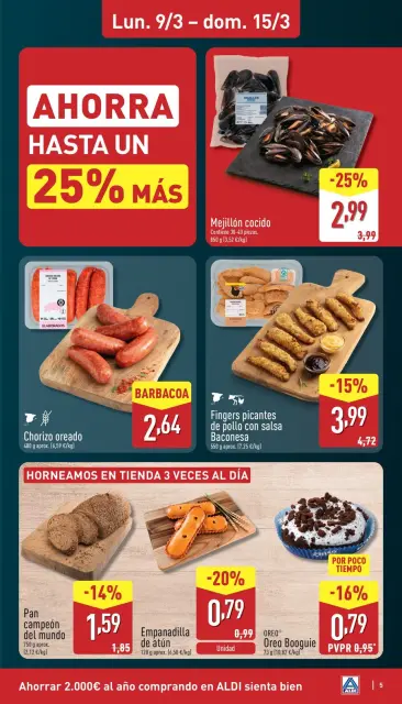 ALDI Spain offers from 9 March to 15 March 2026 How little it costs to buy well - Page 5