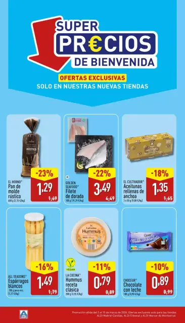 ALDI Spain offers from 2 March to 15 March 2026 Super Welcome Pricing in our new stores - Page 1