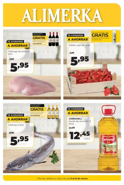 Ofertas de ‎Alimerka Supermercados‎ España de 9 marzo a 15 marzo 2026 Ofertas semanales - Página 1