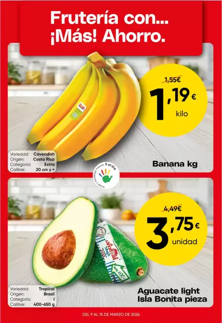 Ofertas de Froiz España de 10 marzo a 15 marzo 2026 Frutería Con... ¡Más! Ahorro - Página 1