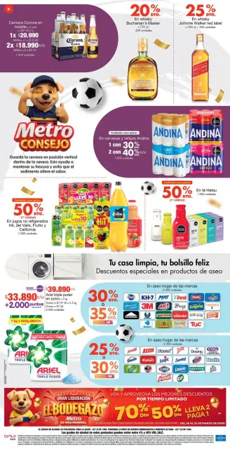 Ofertas de Tiendas Metro Colombia de 10 a 15 marzo 2026 Es Mas Mundial - Página 6