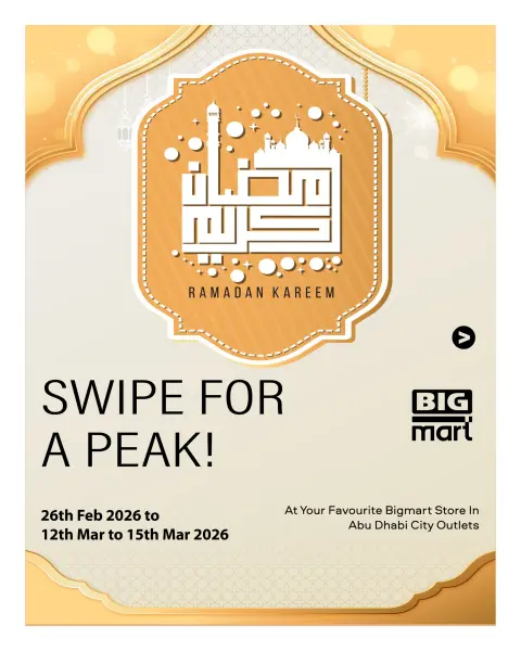 BIGmart offers in Abu Dhabi from 12 to 15 March 2026 Ramadan Kareem Offers - Page 1