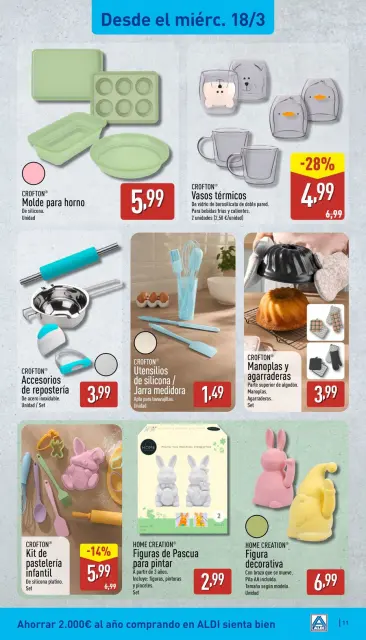 ALDI Spain offers from 16 to 22 March 2026 How little it costs to buy well! - Page 11