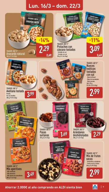 ALDI Spain offers from 16 to 22 March 2026 How little it costs to buy well! - Page 9